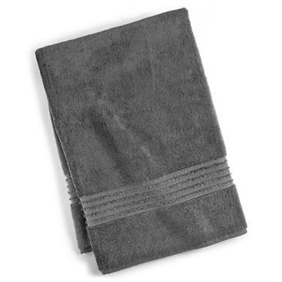 Hotel Collection Gray Cotton Turkish 30" x 56" Bath Towel - Picture 1 of 1